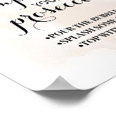 Pimp uw Prosecco Herfst Autumn Shower-bord Poster (Hoek)