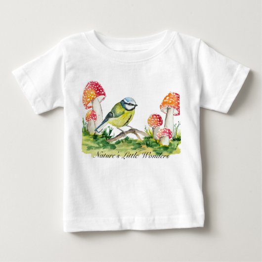 Pimpelmees en Vliegenzwam Aquarel (Voorkant)