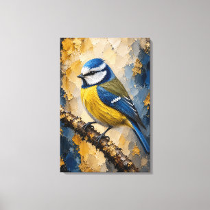 Pimpelmees Luxe Impasto Canvasprint Canvas Afdruk