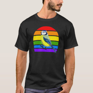 Pimpelmees Regenboogvogel Vogelspotter Zangvogel D T-shirt
