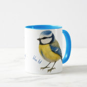 Pimpelmees Vogelmok Natuur Liefhebber Cadeau Mok (Voorkant rechts)