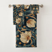 Pimpernel Blauwgroen & Gold William Morris Bad Handdoek (Insitu)