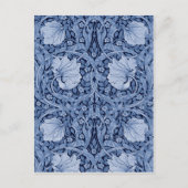 Pimpernel Blue Monotone, William Morris Briefkaart (Voorkant)