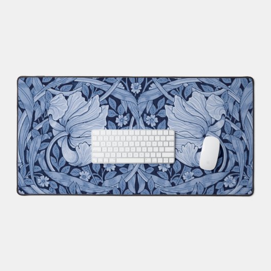Pimpernel Blue Monotone, William Morris Bureaumat (Keyboard & Muis)