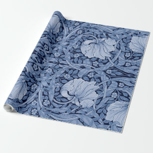 Pimpernel Blue Monotone, William Morris Cadeaupapier