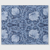 Pimpernel Blue Monotone, William Morris Cadeaupapier (Vlak)