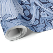 Pimpernel Blue Monotone, William Morris Cadeaupapier (Rol Hoek)