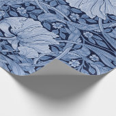 Pimpernel Blue Monotone, William Morris Cadeaupapier (Hoek)