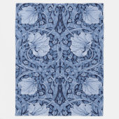 Pimpernel Blue Monotone, William Morris Fleece Deken (Voorkant)