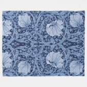 Pimpernel Blue Monotone, William Morris Fleece Deken (Voorkant (Horizontaal))
