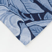 Pimpernel Blue Monotone, William Morris Fleece Deken (Hoek)