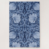 Pimpernel Blue Monotone, William Morris Jigzaag Pu Legpuzzel (Verticaal)