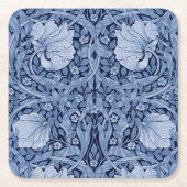 Pimpernel Blue Monotone, William Morris Kartonnen Onderzetters (Voorkant)