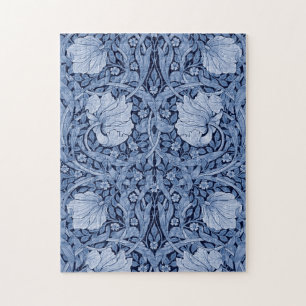 Pimpernel Blue Monotone, William Morris Legpuzzel