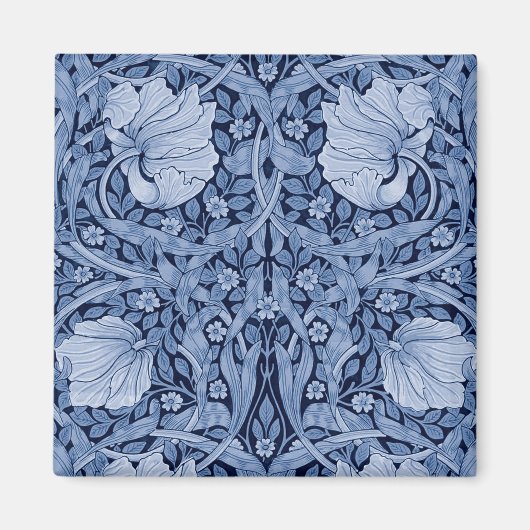 Pimpernel Blue Monotone, William Morris Magneet (Voorkant)