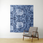 Pimpernel Blue Monotone, William Morris Wandkleed (In situ)