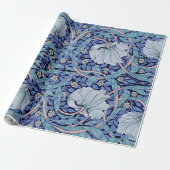Pimpernel Blue, William Morris Cadeaupapier (Uitgerold)