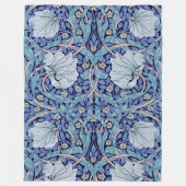 Pimpernel Blue, William Morris Fleece Deken (Voorkant)