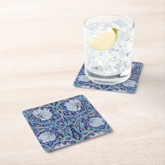 Pimpernel Blue, William Morris Kartonnen Onderzetters (Insitu)