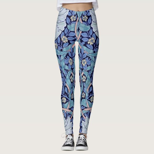Pimpernel Blue, William Morris Leggings (Voorkant)