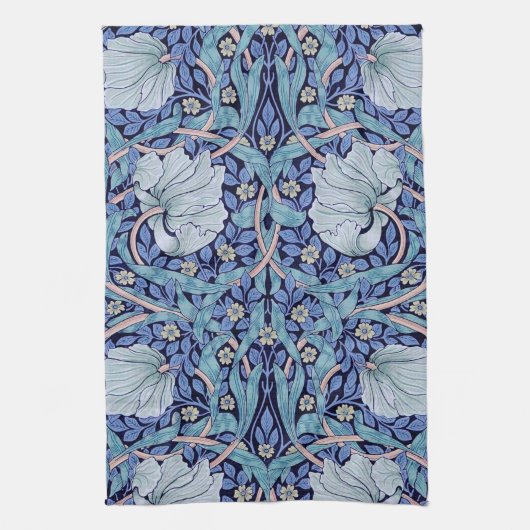 Pimpernel Blue, William Morris Theedoek (Verticaal)