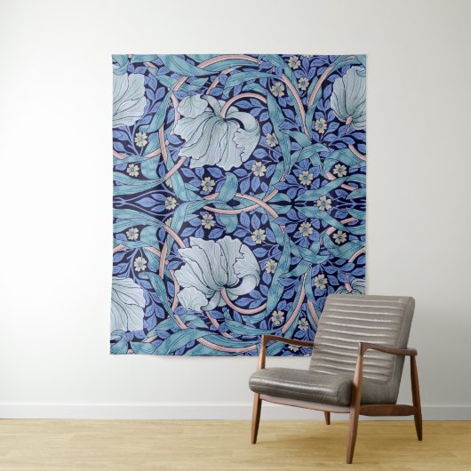 Pimpernel Blue, William Morris Wandkleed (In situ)