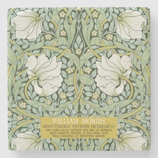 Pimpernel Design van William Morris Stenen Onderzetter (Voorkant)