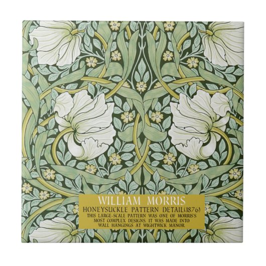 Pimpernel Design van William Morris Tegeltje (Voorkant)