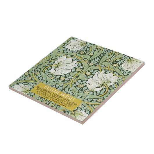 Pimpernel Design van William Morris Tegeltje (Zijkant)