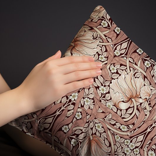 Pimpernel Dusty Pink & Warm Wit Patroon Morris Kussensloop