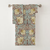 Pimpernel Dusty Roos & Blauw William Morris Bad Handdoek (Insitu)