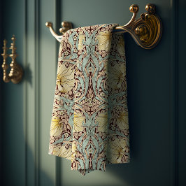 Pimpernel Dusty Roos & Blauw William Morris Bad Handdoek