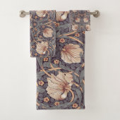 Pimpernel Dusty Roos & Blauw William Morris Bad Handdoek (Insitu)