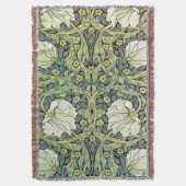 Pimpernel Floral Pattern William Morris Deken (Voorkant Verticaal)