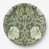  Pimpernel Floral Pattern William Morris Papieren Bordje (Voorkant)