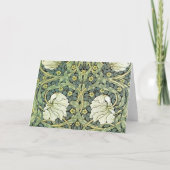 Pimpernel Floral William Morris Blank Kaart (Voorkant)