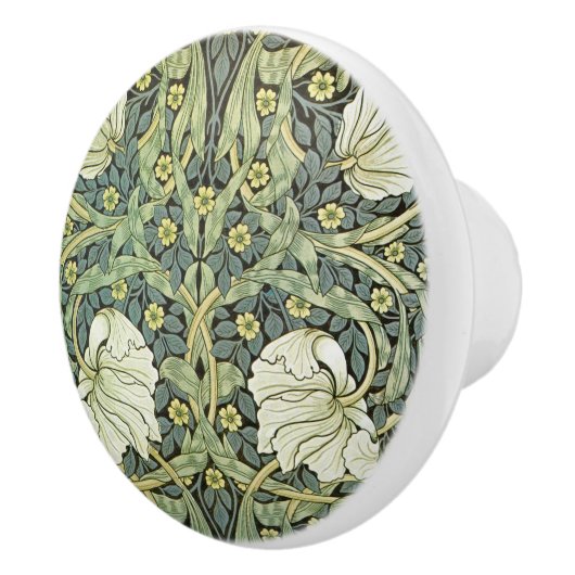 Pimpernel Floral William Morris Keramische Knop (Rechts)