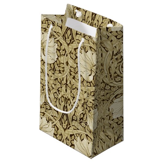 Pimpernel Gold, William Morris Small Gift Bag Klein Cadeauzakje (Voorkant Gekanteld)