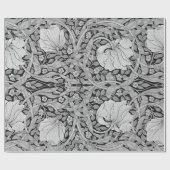 Pimpernel Gray Monotone, William Morris Cadeaupapier (Vlak)