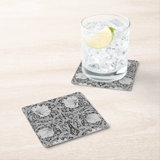 Pimpernel Gray Monotone, William Morris Kartonnen Onderzetters (Insitu)