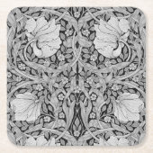 Pimpernel Gray Monotone, William Morris Kartonnen Onderzetters (Voorkant)