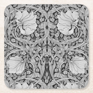 Pimpernel Gray Monotone, William Morris Kartonnen Onderzetters