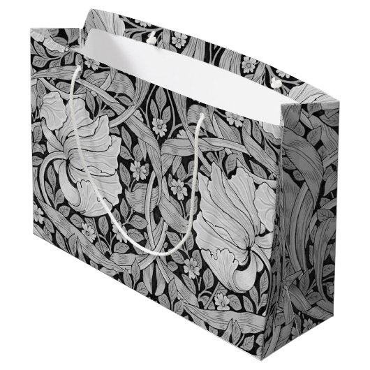 Pimpernel Gray Monotone, William Morris Large Gift Groot Cadeauzakje (Achterkant Gekanteld)