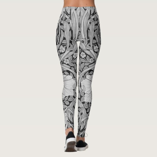Pimpernel Gray Monotone, William Morris Leggings (Achterkant)