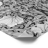 Pimpernel Gray Monotone, William Morris Poster (Hoek)