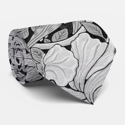 Pimpernel Gray Monotone, William Morris Stropdas (Opgerold)