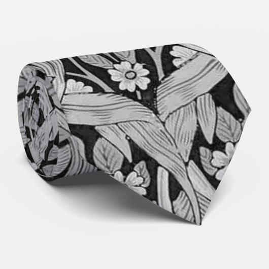 Pimpernel Gray Monotone, William Morris Stropdas (Opgerold)