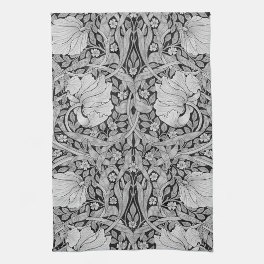 Pimpernel Gray Monotone, William Morris Theedoek (Verticaal)