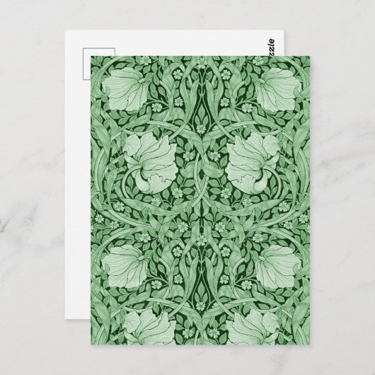 Pimpernel Green, William Morris Briefkaart (Voorkant / Achterkant)