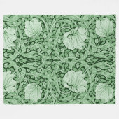 Pimpernel Green, William Morris Fleece Deken (Voorkant (Horizontaal))